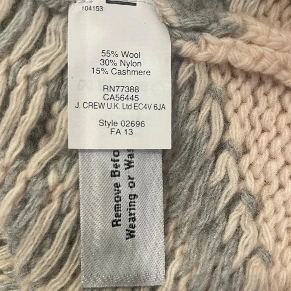 J. Crew Sweater (With Cashmere/Wool Blend) Size Medium